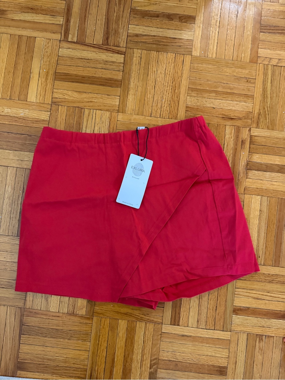 Exlura Red Wrap Skort for Women
